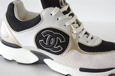 black white napa leather chanel sneaker|Chanel shoes canada.